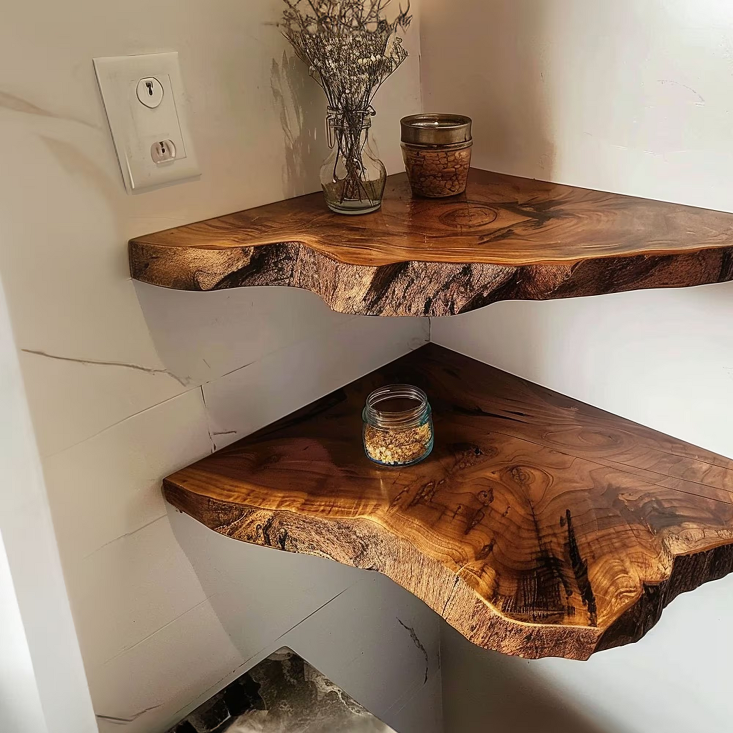 Wamoul Floating Corner Shelves Decorations