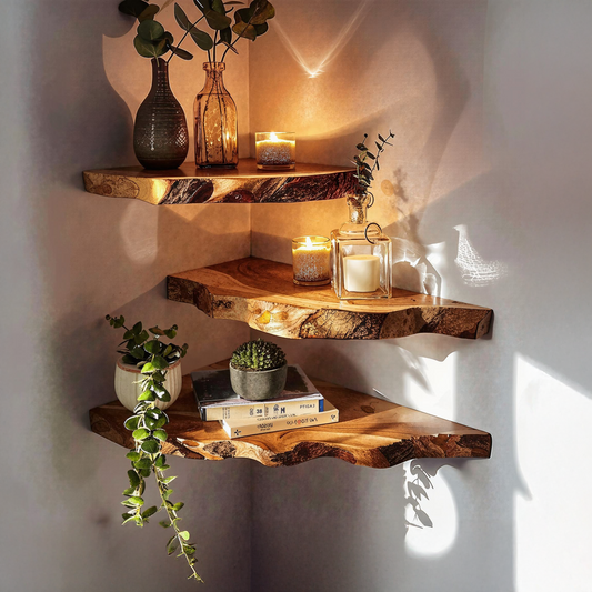 Wamoul Floating Corner Shelves Wall Shelves Decorative