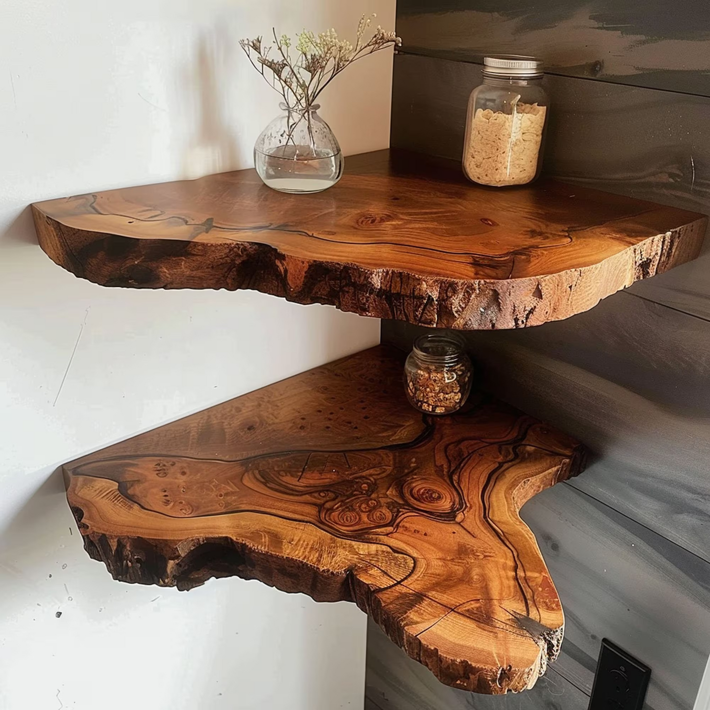 Wamoul Floating Corner Shelves Decorations
