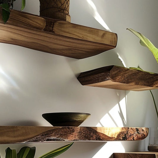 Wamoul Floating Wall Shelf Wood Shelves