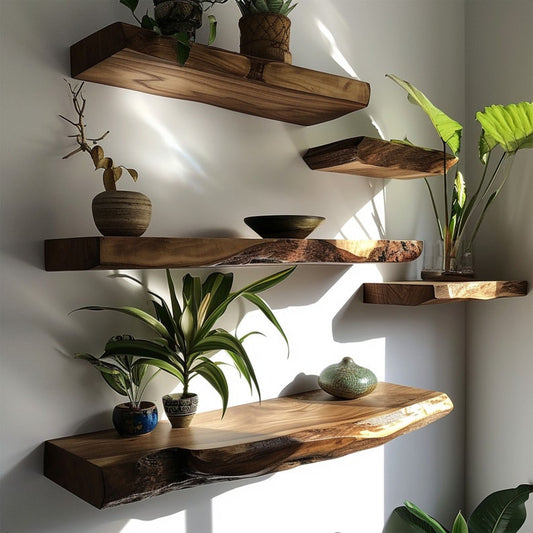 Wamoul Floating Wall Shelf Wood Shelves